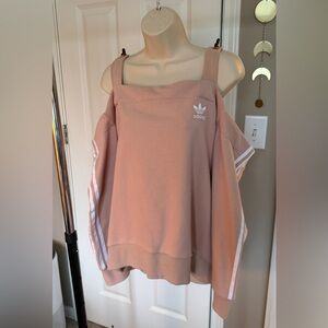 Adidas Blush Off The Shoulders Sweatshirt